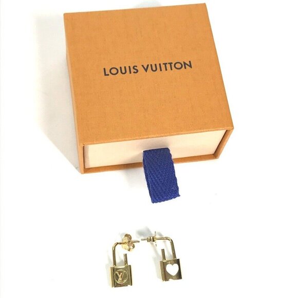 Auth LOUIS VUITTON M01420 Pierce-Kaduna Heart Accessories Pierce - Picture 1 of 6